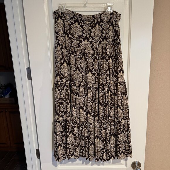 INC Tiered Maxi Skirt, Size Large - Picture 1 of 6